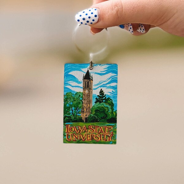 Justin Patten Campanile Wood Keytag (1.5"x2.5")